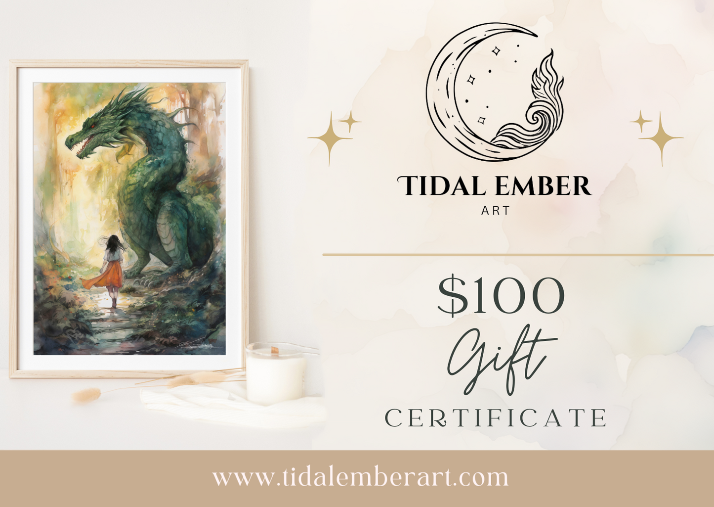 Tidal Ember Art Gift Certificate