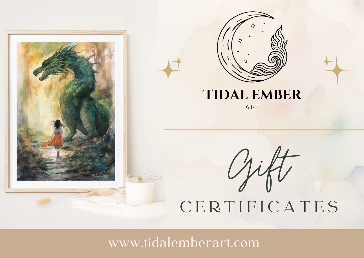 Tidal Ember Art Gift Certificate